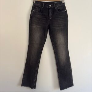 Silent New York Black wash high rise jeans with raw hem New With Tags Size: 25